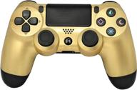 🎮 chasdi gold wireless bluetooth ps4 controller v2 with usb cable for sony playstation 4, windows pc & android os logo