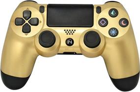 img 3 attached to 🎮 Chasdi Gold Wireless Bluetooth PS4 Controller V2 with USB Cable for Sony Playstation 4, Windows PC & Android OS