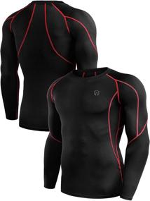 img 3 attached to 🏋️ High-performance Neleus Men's Dry Fit Long Sleeve Compression Shirts - Ideal for Workouts and Running (3 Pack)