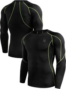 img 1 attached to 🏋️ High-performance Neleus Men's Dry Fit Long Sleeve Compression Shirts - Ideal for Workouts and Running (3 Pack)