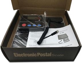 img 1 attached to 📦 Mose Cafolo Electronic Postal Parcel Scale with LED Screen - Heavy Duty Digital Weight Scale for Post Office, Baggage, and Luggage - Batteries Included - Up to 110lbs/1oz (50kg/10g)