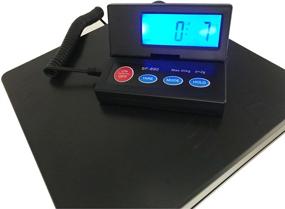 img 2 attached to 📦 Mose Cafolo Electronic Postal Parcel Scale with LED Screen - Heavy Duty Digital Weight Scale for Post Office, Baggage, and Luggage - Batteries Included - Up to 110lbs/1oz (50kg/10g)