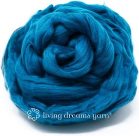 img 3 attached to 🧶 Premium Azure Cotton Fiber for Spinning, Blending, Felting & Fiber Arts: Soft Vegan Combed Top Roving