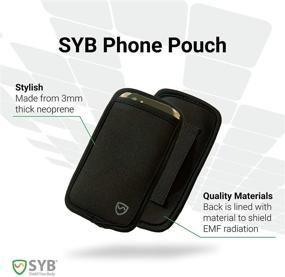 img 3 attached to SYB Phone Pouch: Neoprene EMF Protection Sleeve for Cell Phones up to 7cm width (2.75 inches)