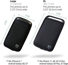 img 2 attached to SYB Phone Pouch: Neoprene EMF Protection Sleeve for Cell Phones up to 7cm width (2.75 inches)