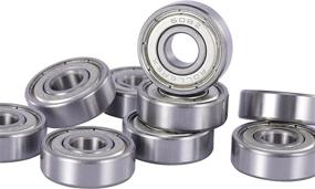 img 1 attached to 🛼 Rollerex 20-Pack, 608ZZ ABEC-1 Wheel Bearings (Carbon Steel) for Optimal Performance in Inline Skates, Rollerskates, Skateboards, RipStiks & More