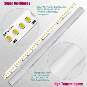 img 3 attached to 🔆 Upgrade 6000K Under Cabinet Lighting Kit for Closet Kitchen Shelf - 12W 1200Lm, 12V UL Power Supply