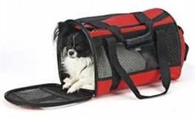 img 1 attached to 🐾 Stylish Red Ethical Small Carryall Pet Bag: Perfect for Your Furry Friend!