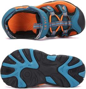 img 3 attached to DADAWEN Girls' Outdoor Athletic Breathable Closed Toe Shoes: Perfect for Active Adventures!