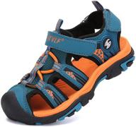 dadawen girls' outdoor athletic breathable closed toe shoes: perfect for active adventures! logo