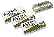 🪒 experience superior shaving with astra superior premium platinum double edge safety razor blades - 3 pack (15 blades) logo