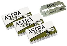 img 4 attached to 🪒 Experience Superior Shaving with Astra Superior Premium Platinum Double Edge Safety Razor Blades - 3 Pack (15 Blades)