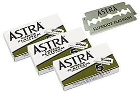 img 2 attached to 🪒 Experience Superior Shaving with Astra Superior Premium Platinum Double Edge Safety Razor Blades - 3 Pack (15 Blades)