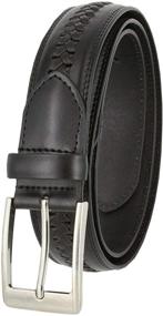 img 1 attached to LA1130 32mm Leather Casual Dress Men's Accessories - Stylish and Versatile