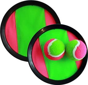 img 4 attached to Fun and Fast-paced Hook and Latches Toss and Catch Game for 🎯 2 Players with 2 Balls in Assorted Colors - Comes with a Mash Bag