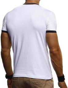 img 2 attached to 👕 Sleeve T Shirt for Men: Stylish Casual Henley Shirts - Top Choice in Men's Clothing