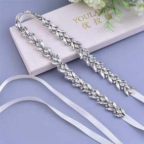 img 2 attached to ULAPAN Rhinestone Wedding Silver Bridesmaid Women's Accessories