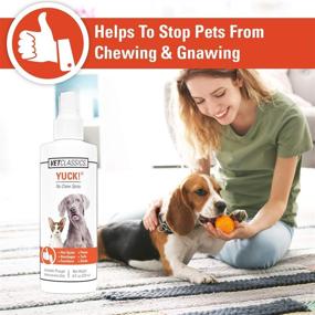 img 2 attached to Vet Classics Yuck! No-Chew Training Spray – Stop Dog and Cat Chewing with Water-Based Formula – Protect Surfaces, Furniture, Bandages, and Pet Sores – 8 Oz.