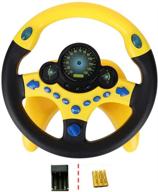 🚗 interactive simulated driving controller: portable steering wheel toy with music, educational & fun copilot toy for children – perfect gift logo