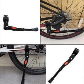 img 1 attached to Nobrands Aluminum Alloy Mountain Bike Kickstand with Hexagon Wrench for 20''-26'' Bikes