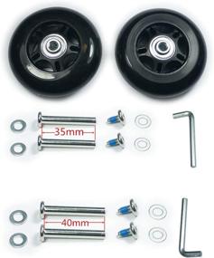 img 4 attached to 🧳 GSHFIGHTING Wear-Resistant Mute Luggage Suitcase Replacement Wheels: Enhance Your Travel Experience with Durable and Noiseless Rollers - 2 Wheels Sets Included!