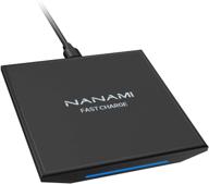 nanami upgraded wireless charger: qi certified 15w fast charging pad for iphone 13/12/pro max/mini/se 2/11/xs/xr/x/8/airpods pro and samsung s20+/s10/s9/s8, galaxy note 20/10/9, lg v30/v40 logo