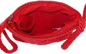 img 1 attached to CTM Womens Crochet Crossbody Handbag Women's Handbags & Wallets for Crossbody Bags