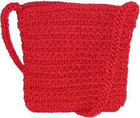 img 2 attached to CTM Womens Crochet Crossbody Handbag Women's Handbags & Wallets for Crossbody Bags