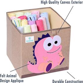 img 2 attached to BEARCUBS Storage Foldable Organizer Dinosaur