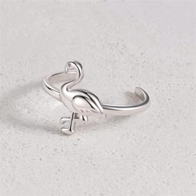 img 1 attached to Sterling Silver Flamingo Adjustable Second