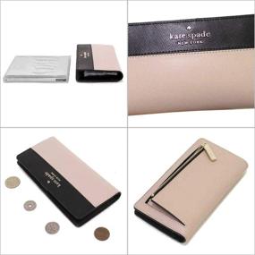 img 2 attached to Оптимизировано для SEO: Кошелек Kate Spade 🔎 New York Staci Colorblock Slim Bifold (Большой)