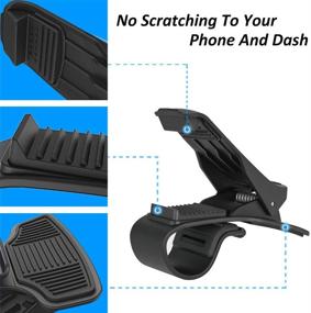 img 2 attached to 📱 Secure Car Drift Phone Clip: Non-Slip Dashboard Holder for GPS Navigation, iPhone 12/11 Pro, Galaxy Note 9, Pixel 3 XL & More