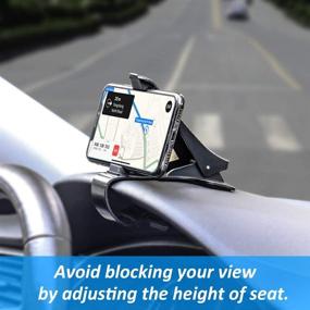 img 1 attached to 📱 Secure Car Drift Phone Clip: Non-Slip Dashboard Holder for GPS Navigation, iPhone 12/11 Pro, Galaxy Note 9, Pixel 3 XL & More