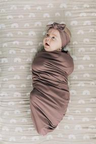 img 2 attached to 🍇 Mebie Baby Stretch Swaddle in Plum
