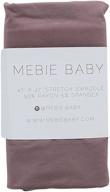 🍇 mebie baby stretch swaddle in plum logo