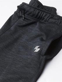 img 3 attached to 👖 Идеальная производительность: Спортивные брюки из меланжевого вязаного полотна для мальчиков от The Children's Place