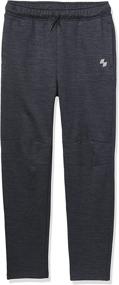 img 4 attached to 👖 Идеальная производительность: Спортивные брюки из меланжевого вязаного полотна для мальчиков от The Children's Place
