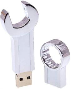 img 1 attached to Флэш-накопитель USB 2.0 "Гаечный ключ" на 16 ГБ - уникальный металлический usb-накопитель для хранения данных и подарков