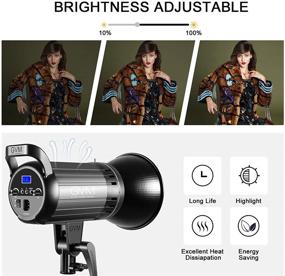 img 1 attached to GVM 100W Bi-Color LED Video Light with Bowens Mount: Powerful Photography Lighting for YouTube & Outdoor Studio - APP Control, Dimmable 3200K-5600K, CRI 97+, Lantern Softbox Video Lighting Kit