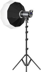 img 4 attached to GVM 100W Bi-Color LED Video Light with Bowens Mount: Powerful Photography Lighting for YouTube & Outdoor Studio - APP Control, Dimmable 3200K-5600K, CRI 97+, Lantern Softbox Video Lighting Kit