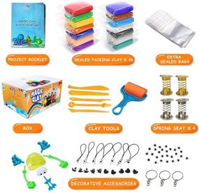 img 3 attached to 🎨 36 Color Air Dry Modeling Clay Kit with Sculpting Tools and Animal Decoration Accessories - Perfect DIY Art Craft Gift for Kids Age 3-12