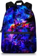 🌌 trendymax galaxy pattern elementary backpack logo