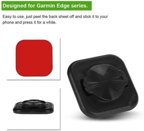 img 1 attached to 📱 Устойчивая клейкая подушка для крепления телефона к Garmin Bike Computer Mount - противоскользящая палочка для велосипеда