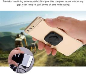 img 2 attached to 📱 Устойчивая клейкая подушка для крепления телефона к Garmin Bike Computer Mount - противоскользящая палочка для велосипеда