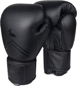 img 4 attached to Trideer Pro Grade Boxing Gloves for Men & Women - Unleash Your Training Potential with Kickboxing, Heavy Bag Punching & More!