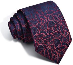 img 4 attached to 👔 Stylish and Sophisticated Jacquard Necktie: The Perfect Christmas Men's Accessory in Ties, Cummerbunds & Pocket Squares