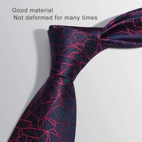 img 1 attached to 👔 Stylish and Sophisticated Jacquard Necktie: The Perfect Christmas Men's Accessory in Ties, Cummerbunds & Pocket Squares