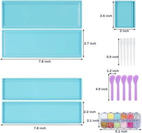 img 3 attached to Resin Dominoes Storage Box Mold - Jewelry Container & Silicone Epoxy Casting Mould for DIY Domino Holder, Trinket Organizer, Candle Holder & Home Decor