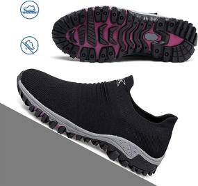 img 1 attached to TBBY Women's Slip-On Sock Sneakers: Non-Slip Breathe Running Shoes for Ladies - Lightweight, Comfortable, Casual, Athletic Footwear