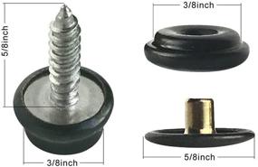 img 2 attached to 60 Pieces Marine Grade Boat Canvas Fastener Screw Snaps - World 9.99 Mall: Stainless Steel Fasteners for Furniture, Canvas Fabric, and Boats